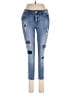 Bebe Hearts Blue Jeans Size 28 waist - photo 1