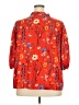 Unbranded 100% Polyester Red 3/4 Sleeve Blouse Size 3X - photo 2
