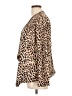 MAX 100% Polyester Animal Print Tan Blazer Size UK 14 / US 10 - photo 5