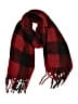 Unbranded Plaid Red Scarf One size - photo 1