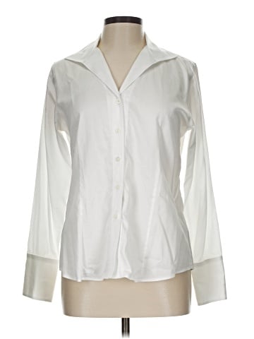 PaperWhite Long Sleeve Blouse (view 1)