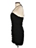 Zara 100% Polyester Solid Black Cocktail Dress Size M - photo 5