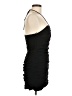 Zara 100% Polyester Solid Black Cocktail Dress Size M - photo 4