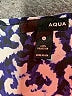 Aqua 100% Polyester Animal Print Blue Casual Dress Size S - photo 7