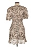 Sweet Pot 100% Polyester Animal Print Tan Cocktail Dress Size 10 - photo 2