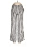 I AM Stripes Silver Casual Pants Size L - photo 1