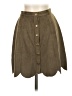 Soprano Solid Brown Casual Skirt Size S - photo 1