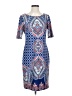 Antonio Melani Print Blue Casual Dress Size 4 - photo 1