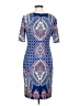 Antonio Melani Print Blue Casual Dress Size 4 - photo 2