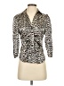 Vertigo Paris Animal Print Ivory 3/4 Sleeve Blouse Size XS - photo 1
