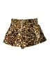 Xhilaration 100% Rayon Animal Print Gold Shorts Size M - photo 2