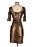 Sienna Metallic Brown Cocktail Dress Size S - photo 2