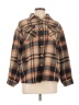 AndTheWhy 100% Polyester Plaid Brown Jacket Size L - photo 1