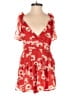 Urban Outfitters 100% Polyester Floral Red Romper Size S - photo 1