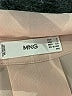 MNG 100% Polyester Color Block Tan Long Sleeve Blouse Size 4 - photo 7