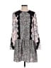 BCBGMAXAZRIA 100% Polyester Floral Multi Color Gray Casual Dress Size XS - photo 1