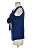 In Add Minus Blue Sleeveless Blouse Size 6 - photo 5