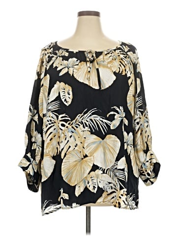 Karen Kane 3/4 Sleeve Blouse (view 1)