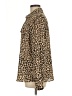 Lisa Rinna 100% Polyester Animal Print Brown Black Long Sleeve Blouse Size L - photo 5