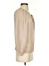 Ella Moss Tan Long Sleeve Silk Top Size XS - photo 4