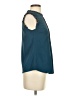 Allegra K 100% Polyester Teal Sleeveless Blouse Size XS - photo 4