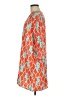 Unbranded Print Orange Casual Dress Size L (estimated) - photo 5