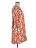 Unbranded Print Orange Casual Dress Size L (estimated) - photo 4