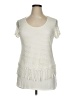 Only Nine Ivory Short Sleeve Top Size XL - photo 2