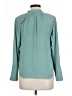 Ann Taylor 100% Polyester Teal Long Sleeve Polo Size XS - photo 2