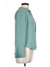 Ann Taylor 100% Polyester Teal Long Sleeve Polo Size XS - photo 4