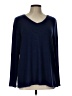 NZT by Nic + Zoe Blue Pullover Sweater Size L - photo 1