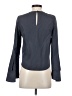 Leith Solid Gray Long Sleeve Blouse Size XS - photo 2