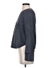 Leith Solid Gray Long Sleeve Blouse Size XS - photo 5