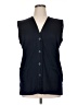 Assorted Brands Black Sleeveless Button-Down Shirt Size XL - photo 1