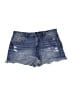 rue21 100% Cotton Blue Denim Shorts Size 14 - photo 1