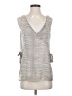 BCBG Paris 100% Polyester Silver Sleeveless Blouse Size XS - photo 1
