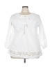 Unbranded White 3/4 Sleeve Blouse Size 5X - photo 1