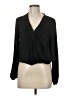 Mi ami 100% Polyester Black Long Sleeve Blouse Size M - photo 1