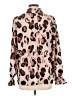 ELOQUII 100% Polyester Animal Print Brown Long Sleeve Blouse Size 14 - photo 2