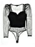 Haute Monde 100% Polyester Black Bodysuit Size S - photo 1