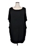 Rafaella Solid Black Casual Dress Size 2X - photo 1