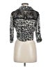 Paper Tee Animal Print Gray 3/4 Sleeve Blouse Size M - photo 2