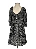 Daisies 100% Rayon Paisley Black Casual Dress Size S (estimated) - photo 1