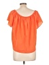 Townsen 100% Silk Orange Short Sleeve Silk Top Size L - photo 2