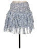Pink Lily 100% Polyester Paisley Blue Casual Skirt Size S - photo 1