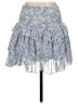 Pink Lily 100% Polyester Paisley Blue Casual Skirt Size S - photo 2