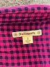 Ruff Hewn Checkered-gingham Purple Long Sleeve Blouse Size S - photo 7