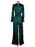 Dress Day 100% Polyester Green Jumpsuit Size S - photo 2