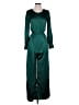 Dress Day 100% Polyester Green Jumpsuit Size S - photo 1
