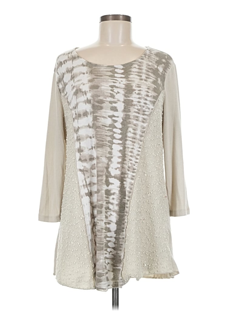 Pre-owned Style & Co 3/4 Sleeve T-shirt In White